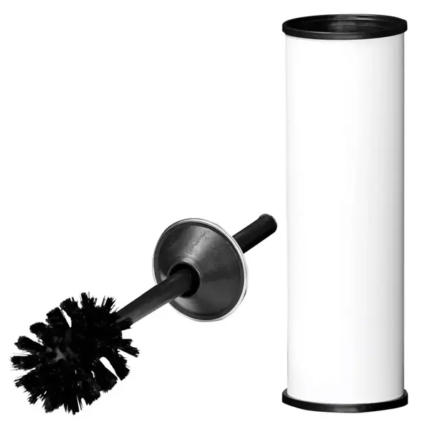 Toiletborstelhouder | RVS (Div. Kleuren) | Incl. Borstel | Wandmontage | Ø80x370(h)mm
