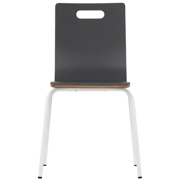 Stoel | DANNE | Grijs | Witte Poten | 485x530x820(h)mm
