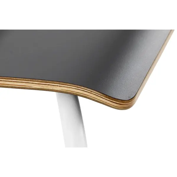 Stoel | DANNE | Grijs | Witte Poten | 485x530x820(h)mm