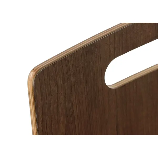 Stoel | DANNE | Houtlook (Walnoot) | Zwarte Poten | 485x530x820(h)mm