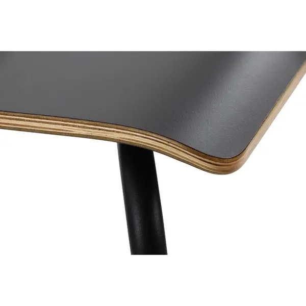 Stoel | DANNE | Grijs | Zwarte Poten | 485x530x820(h)mm