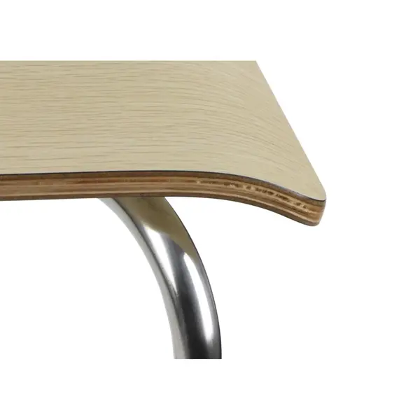 Stoel | DANNE | Houtlook (Naturel) | RVS Poten | 485x530x820(h)mm