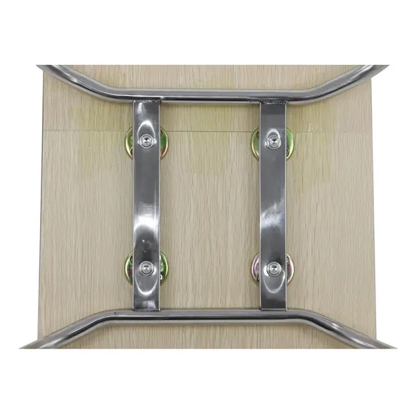 Stoel | DANNE | Houtlook (Naturel) | RVS Poten | 485x530x820(h)mm