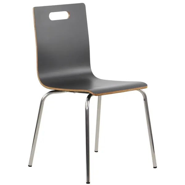 Stoel | DANNE | Grijs | RVS Poten | 485x530x820(h)mm