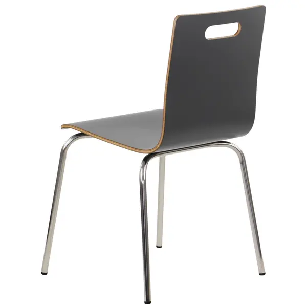 Stoel | DANNE | Grijs | RVS Poten | 485x530x820(h)mm