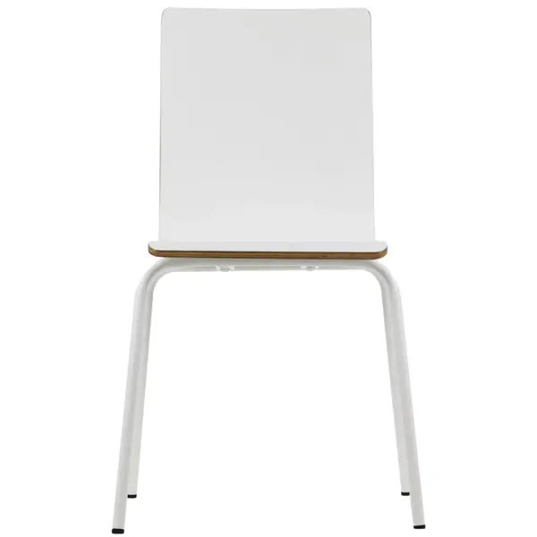 Stoel | DANIS | Wit | Witte Poten | 485x530x820(h)mm