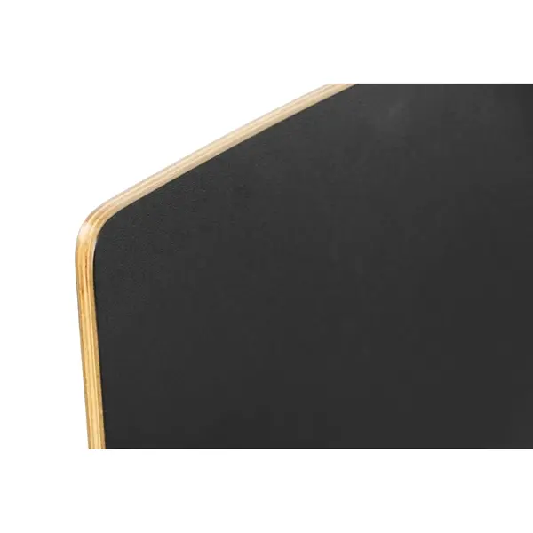 Stoel | DANIS | Zwart | Witte Poten | 485x530x820(h)mm