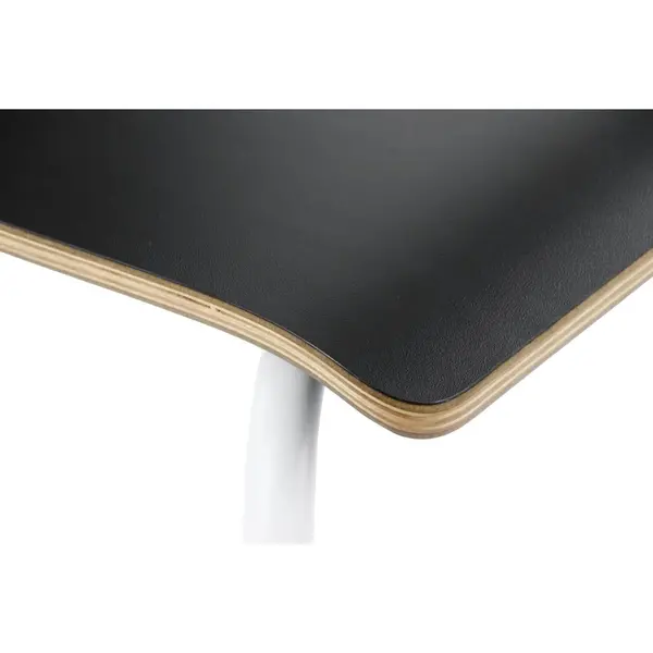 Stoel | DANIS | Zwart | Witte Poten | 485x530x820(h)mm