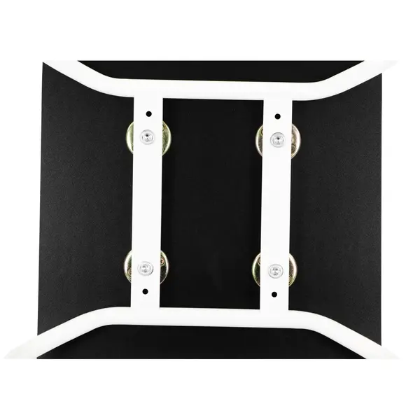 Stoel | DANIS | Zwart | Witte Poten | 485x530x820(h)mm