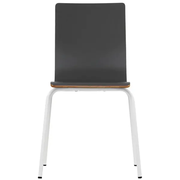 Stoel | DANIS | Grijs | Witte Poten | 485x530x820(h)mm