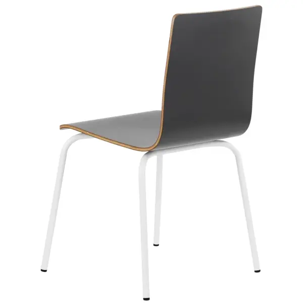 Stoel | DANIS | Grijs | Witte Poten | 485x530x820(h)mm