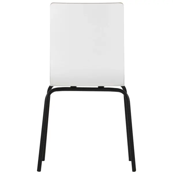 Stoel | DANIS | Wit | Zwarte Poten | 485x530x820(h)mm