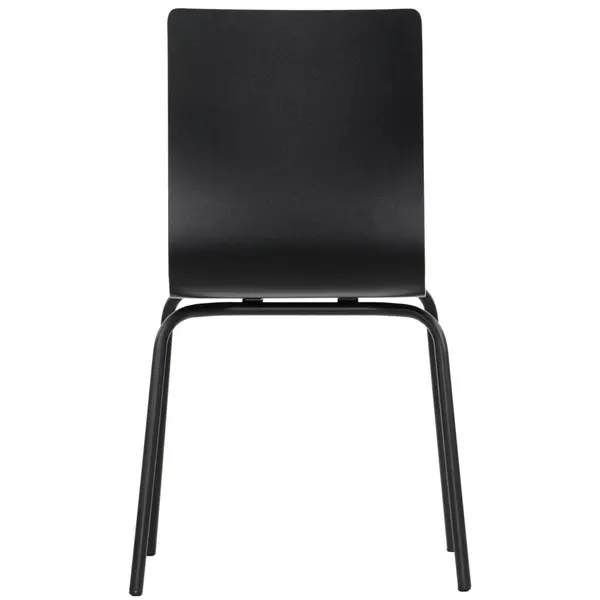 Stoel | DANIS | Zwart | Zwarte Poten | 485x530x820(h)mm