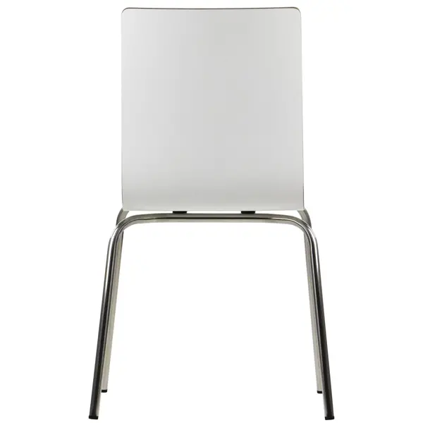 Stoel | DANIS | Wit | RVS Poten | 485x530x820(h)mm