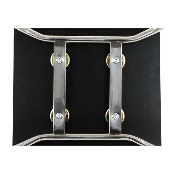 Stoel | DANIS | Zwart | RVS Poten | 485x530x820(h)mm
