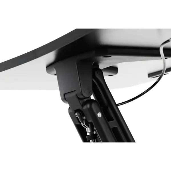 Zit-/Statafel | CRANE | Hout/Staal | Houtlook Blad | Zwart Frame | Indoor | 720x710x735-1040(h)mm