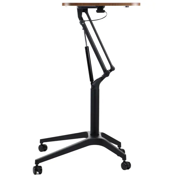 Zit-/Statafel | CRANE | Hout/Staal | Houtlook Blad | Zwart Frame | Indoor | 720x710x735-1040(h)mm