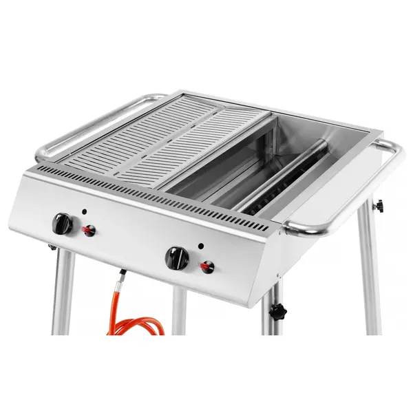 Barbecue | XANTOS | Propaangas | 2 Roosters (540x540) | 2 Branders | 9.5kW | 770x710x870(h)mm