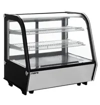 Saro Koelvitrine | LISBETH | 120L | RVS/Zwart | 0°C/+12°C | Geforceerd | 3 Niveaus | 702x568x686(h)mm 