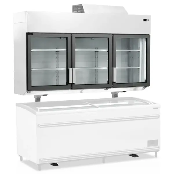 Wandkoeling/-Vriezer + Standaard | SERIE MTF | Wit | -18°C/-24°C & -1°C/+8°C | Geforceerd | Draaideuren | 1850x745x2430(h)mm