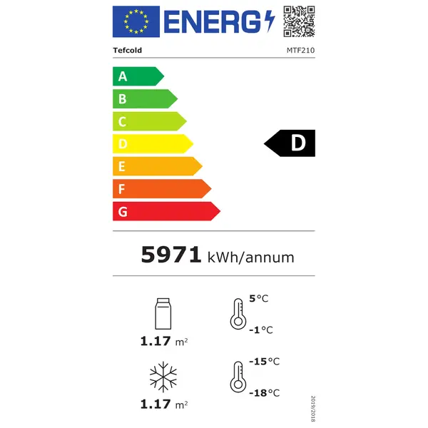 Wandkoeling/-Vriezer + Standaard | SERIE MTF | Wit | -18°C/-24°C & -1°C/+8°C | Geforceerd | Draaideuren | 2100x745x2430(h)mm