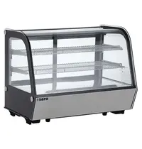 Saro Koelvitrine | LISBETH | 160L | RVS/Zwart | 0°C/+12°C | Geforceerd | 3 Niveaus | 880x568x686(h)mm 
