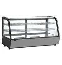 Saro Koelvitrine | LISBETH | 200L | RVS/Zwart | 0°C/+12°C | Geforceerd | 3 Niveaus | 1219x568x686(h)mm 