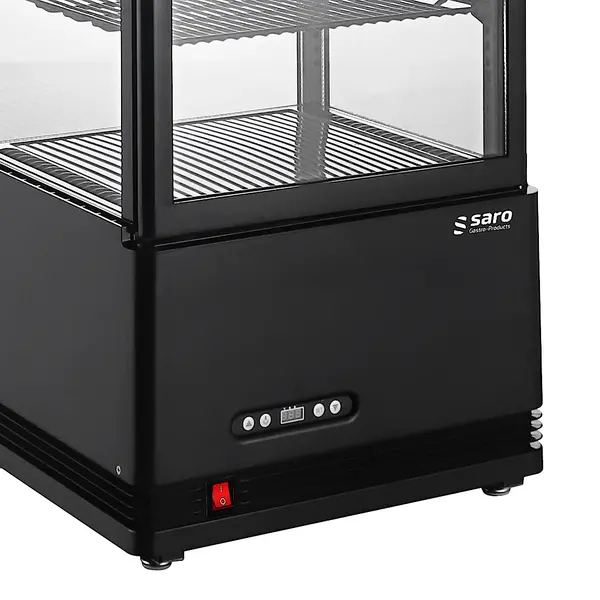 Koelvitrine | SC-SERIE | 78L | Zwart | 0°C/+12°C | Geforceerd | 4 Niveaus | 452x406x966(h)mm