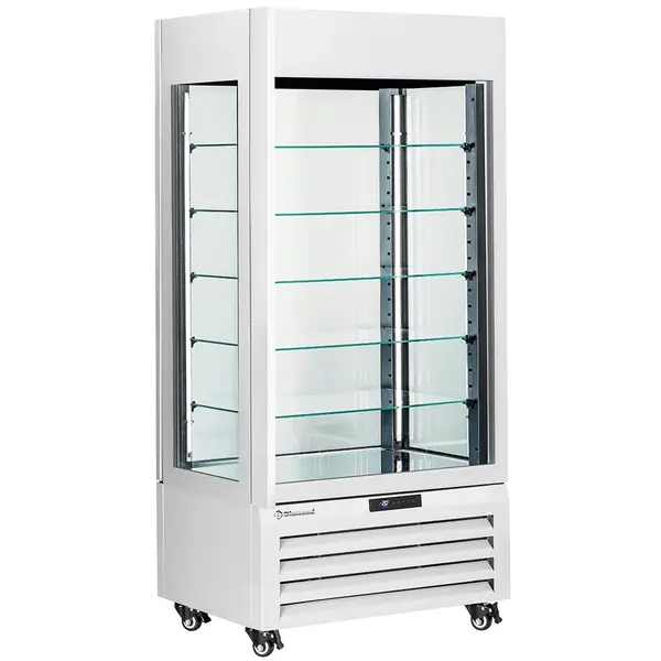 Gebaksvitrine | EXALTA | Energiezuinig | 600L | Wit | -2°C/+10°C | Geforceerd | 6 Niveaus | Wielen (Geremd) | 900x650x1900(h)mm