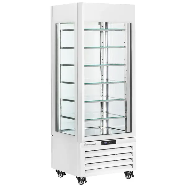 Vriesvitrine | EXALTA | 440L | Wit | -15°C/-22°C | Statisch | 7 Niveaus | Wielen (Geremd) | 700x650x1900(h)mm