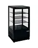 Saro Koelvitrine | SC-SERIE | 68L | Zwart | 0°C/+12°C | Geforceerd | 4 Niveaus | 428x386x885(h)mm 