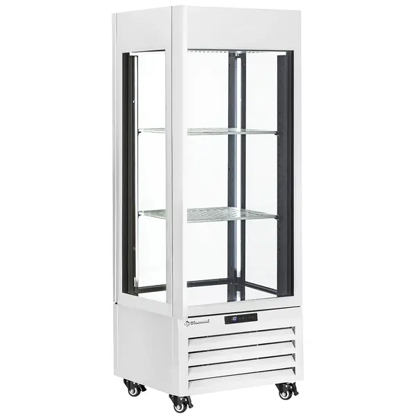 Wijnkoelvitrine | EXALTA | Energiezuinig | 440L (90x 75cl) | Wit | 1 Zone | 0°C/+10°C | Geforceerd | Wielen (Geremd) | 700x650x1900(h)mm