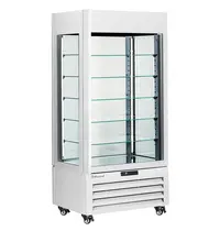 Diamond Chocoladevitrine | EXALTA | Energiezuinig | 600L | Wit | +15°C/+18°C | Geforceerd | 6 Niveaus | Wielen (Geremd) | 900x650x1900(h)mm