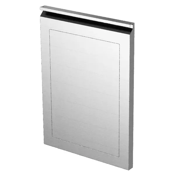 Dichte Deur | BAR LINE | RVS | 560x55x805(h)mm