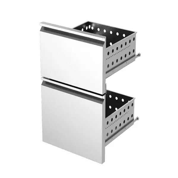 Ladenset | BarLine | RVS | 1 Grote Lade + 1 Kleine Lade | 560x550x805(h)mm