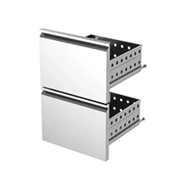 Ladenset | BarLine | RVS | 2 Laden | 560x550x805(h)mm