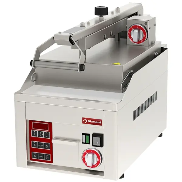 Mossel-Contactgrill | Enkel | Glad Oppervlak 320x480 (Verchroomd) | 50°C/300°C | 6kW (2x 230V) | 330x762x470(h)mm