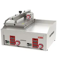 Diamond Mossel-Contactgrill | Dubbel | Glad Oppervlak 650x480 (Verchroomd) | 50°C/300°C | 9kW (3x 230V) | 658x762x470(h)mm