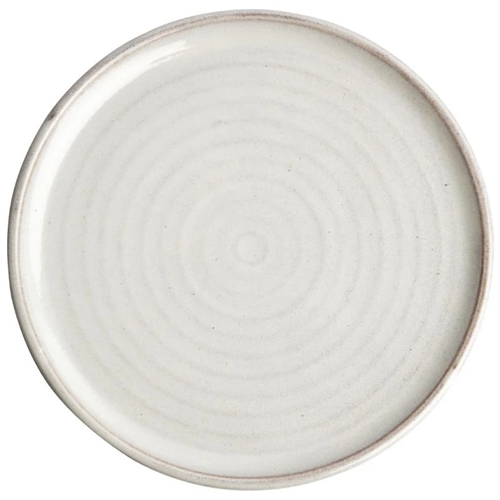 Borden | CANVAS | Keramiek | Wit | 6 Stuks | Ø265x24(h)mm