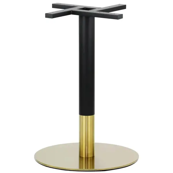 Tafelonderstel | RONDELL | RVS | Zwart/Goudkleurig | Ø500x720(h)mm