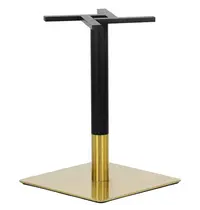 Luxus Tafelonderstel | PLAMO | RVS | Zwart/Goudkleurig | 500x500x720(h)mm 