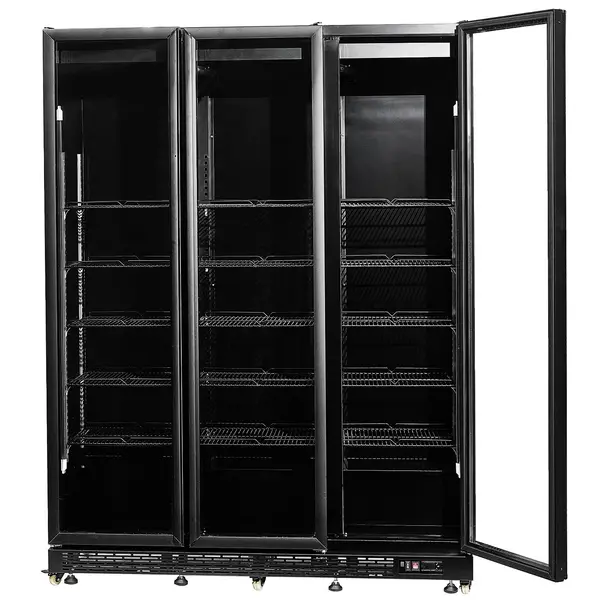 Koelkast | NAP | 1200L | Zwart | +2°C/+10°C | Geforceerd | Draaideuren | Wielen (Geremd) | 1600x600x2100(h)mm