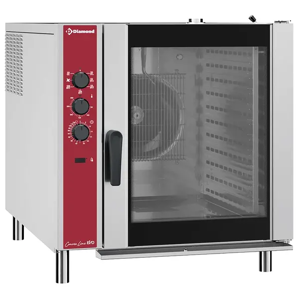 Heteluchtoven | ConvexLine | 10 Niveaus (2/1 GN) | Elektrisch | 30°C/300°C | 24.5kW (400V) | Bevochtiging (Automatisch) | 890x1215x970(h)mm