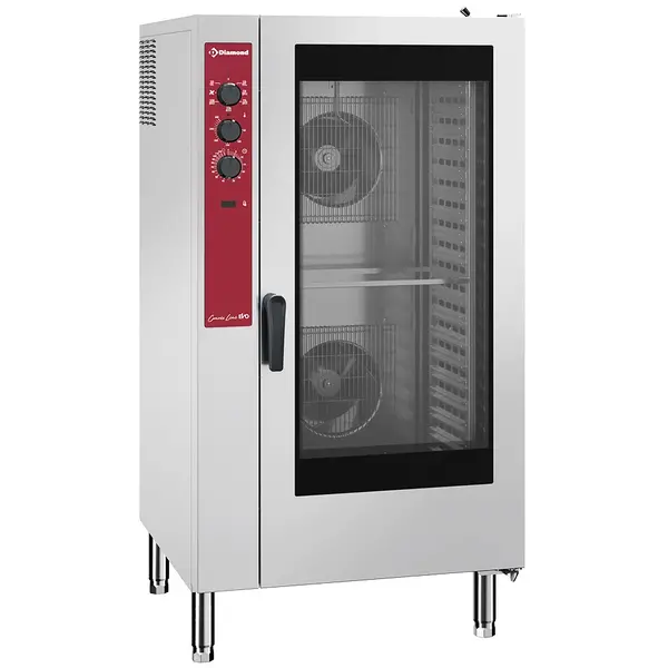 Heteluchtoven | ConvexLine | 20 Niveaus (1/1 GN) | Elektrisch | 30°C/300°C | 34.5kW (400V) | Bevochtiging (Automatisch) | 890x900x1700(h)mm