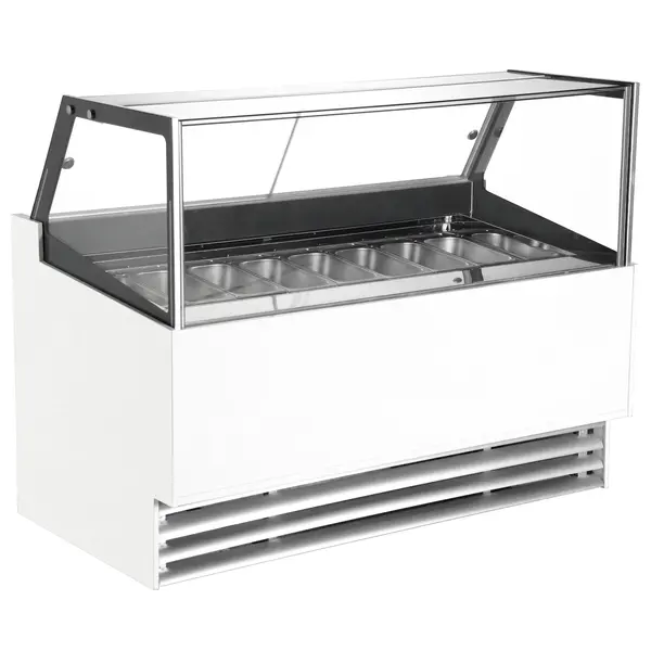 Schepijsvitrine | KOMODO | 189L | 6x 5L | -16°C/-18°C | Geforceerd | Wielen | 910x880x1300(h)mm