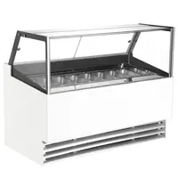 CombiSteel Schepijsvitrine | PHUKET | 285L | 9x 5L | -16°C/-18°C | Geforceerd | Wielen | 1260x880x1300(h)mm 