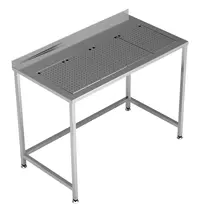 CombiSteel Werktafel | RVS | Lekbak | Achteropstand | Zelfmontage | 1200x650x900(h)mm