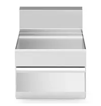 Modular Neutrale Werkunit | FUN 650 | RVS | Lade | Achteropstand | 400x650x449(h)mm 