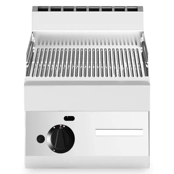 Bak-/Grillplaat | FUN 650 | Gas | Gegroefd Oppervlak 396x520 (Verchroomd) | 5.7kW | Piëzo Ontsteking | 400x650x448(h)mm