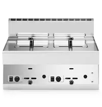 Modular Friteuse | FUN 650 | Aardgas | 8+8L | ≤190°C | 13.6kW | Aftapkranen | Piëzo Ontsteking | 700x650x448(h)mm 